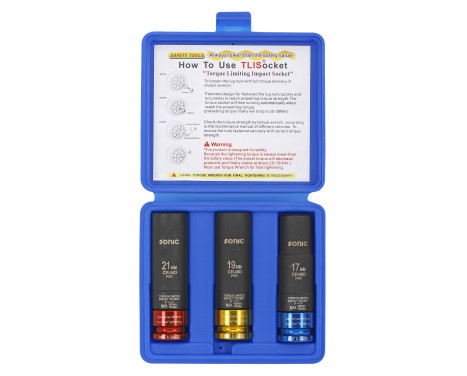 Wheel nut set 1/2 ", with fixed torque 3 pcs.