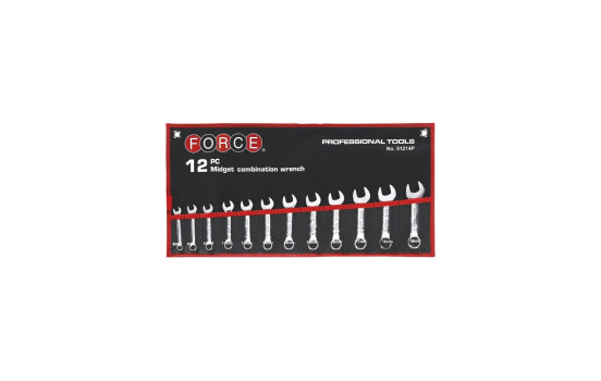 Force short combination spanner set 12-piece