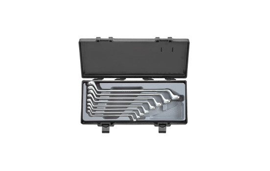 Force 75° angled ring spanner set 8-piece