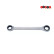 Force double ring ratchet wrench: 8x9