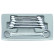 Open ring wrench set 6 pieces