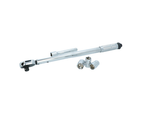 Carpoint 5-piece torque wrench set 40-210Nm