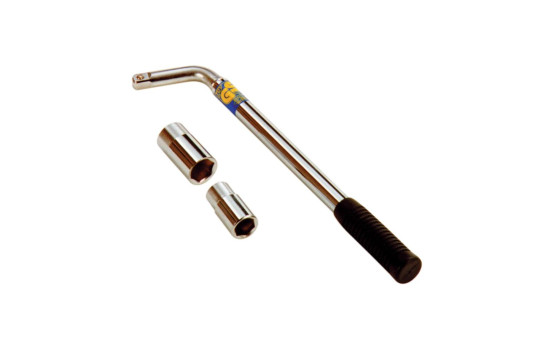 Extendable wheel wrench 17/19/21 / 23mm