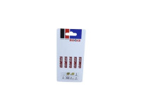 Rooks Jigsaw Blade Bi-metal, Type T, Wood and composite, 6 Tpi X 100 Mm, Kpl 5 pieces