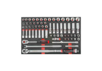 Force 1/2" Socket and Wrench Set 66 Pieces (EVA)