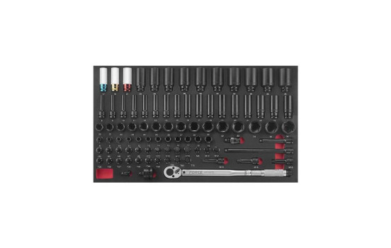 Force 1/2" Socket and Wrench Set 89-piece (EVA), Image 2