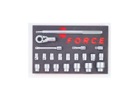 Force Socket Set with Ratchet 3/4" 21-piece (EVA)