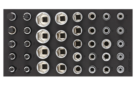 Sonic Bit socket set 1/2", SFS 1/3 38-piece
