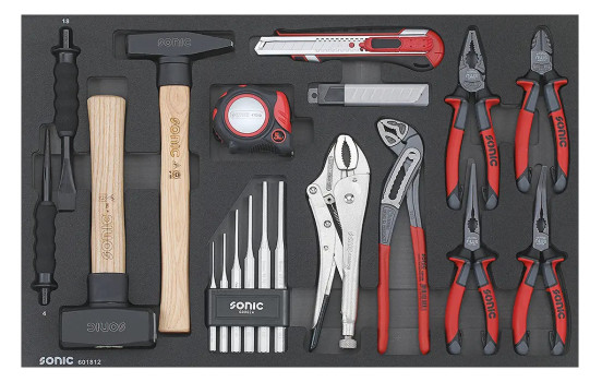 Sonic Chisel, Hammer and Pliers Set SFS-M 18-piece