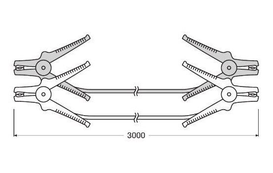 Osram BATTERYstart Jumper cables 300A, Image 5