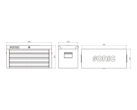 Sonic Filled Top Box Black 96-Piece, Image 2