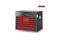 Wall cabinet with 10 drawers Red and Black (gloss lacquer)