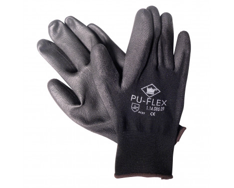 Gloves Pu-Flex black size 10 (XL)