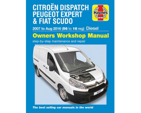 Haynes Workshop manual Fiat Scudo, Peugeot Expert diesel (2007-2016)