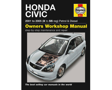 Haynes Workshop manual Honda Civic gasoline & Diesel (2001-2005)