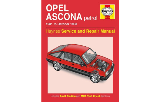 Haynes Workshop manual Opel Ascona petrol (1981-1988)