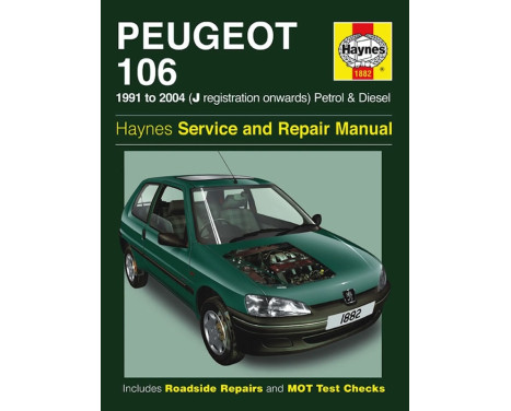 Haynes Workshop manual Peugeot 106 petrol & diesel (1991-2004)