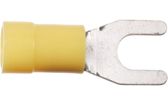 Fork Cable Lug Yellow 4.0 - 6.0mm² / Width 5.0mm (100 pieces)