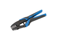 Ratchet Crimping Tool with Double Crimp for Uninsulated Cable Lugs