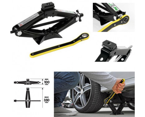 TCP scissor jack 1 ton ratchet, Image 2