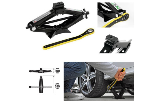 TCP scissor jack 1 ton ratchet, Image 2