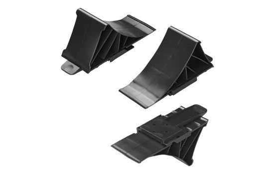 Black plastic wheel chock incl. flat holder, Image 3