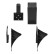 Black plastic wheel chock incl. flat holder, Thumbnail 4