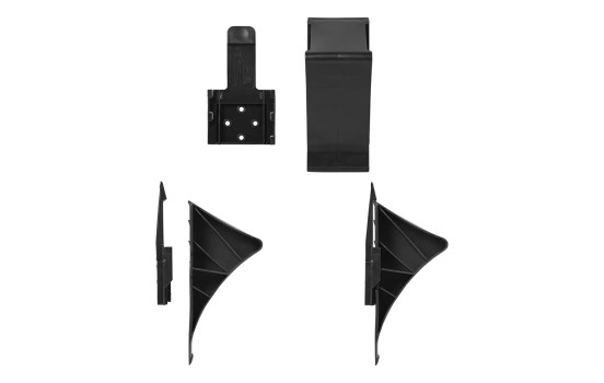 Black plastic wheel chock incl. flat holder, Image 4
