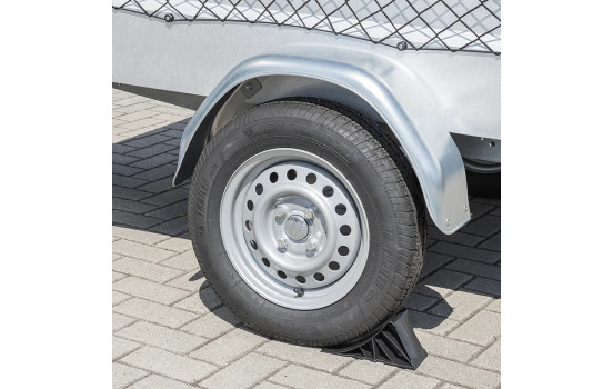 Black plastic wheel chock incl. flat holder, Image 5