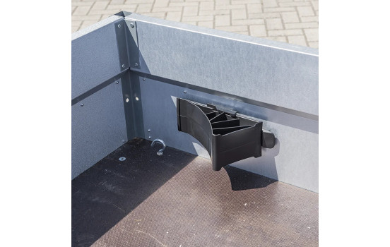 Black plastic wheel chock incl. flat holder, Image 6