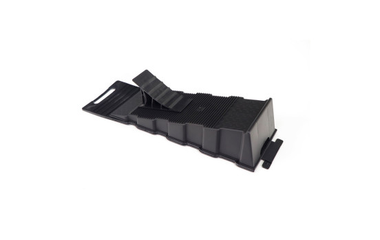 Complete wheel chock set for all surfaces (1 ramp)