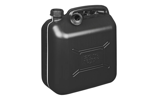 20L black plastic jerrycan UN approved