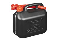 5L black plastic jerrycan UN approved