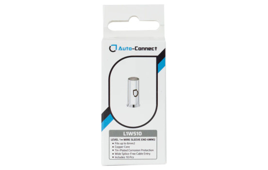 Auto-Connect L1 Wire Sleeve End 6mm2/10GA 10pcs, Image 2