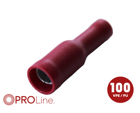 Cable connector female red 0.5 - 1.0 mm² (100 pieces) ACV PROLine