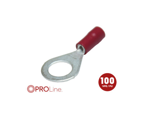 Cable eye 0.5x1.5 red M8 (100 pieces) ACV PROLine