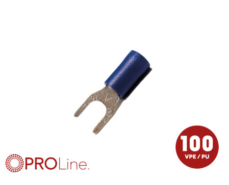 Cable fork 1.5x2.5 blue M4 (100 pieces) ACV PROLine
