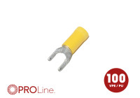 Cable fork 4.0x6.0 yellow M5 (100 pieces) ACV PROLine