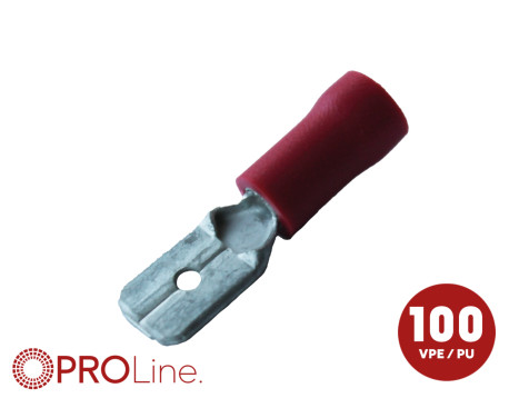 Cable lug 2.8x0.8 red (100 pieces) ACV PROLine