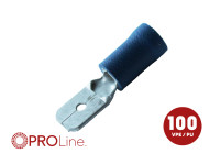 Cable lug 4.8x0.5 blue (100 pieces) ACV PROLine