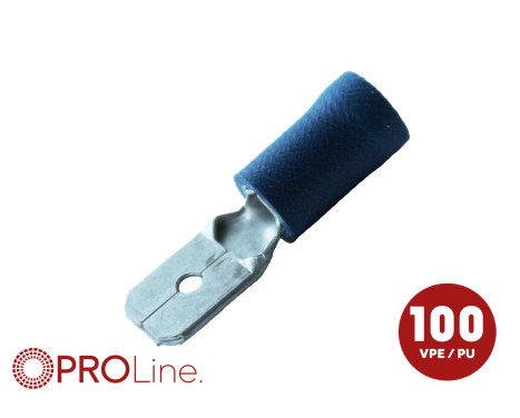 Cable lug 4.8x0.5 blue (100 pieces) ACV PROLine