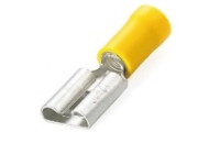 cable lug 5 pcs 6.3x0.8 yellow 5 pieces in blister