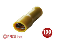 Cable lug 6.3x0.8 yellow (100 pieces) ACV PROLine
