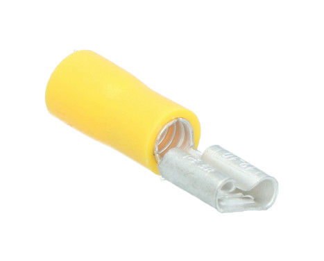 Carpoint Flat plug sleeve 543 Yellow 6.3x0.8mm 10 Pieces