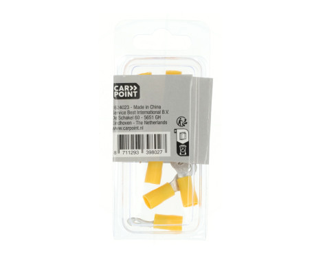 Carpoint Ring Cable Lug 674 Yellow M4 10 Pieces, Image 4