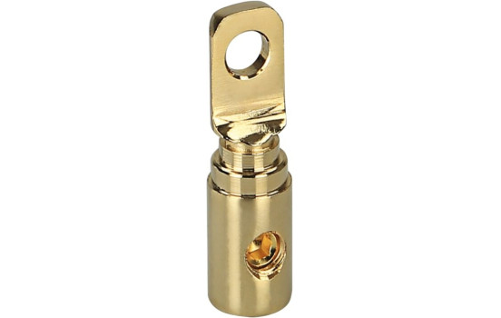 Ring cable lug gold plated 20 mm² > 8.5 mm