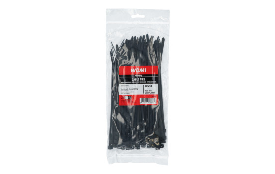Womi Cable Ties 200x4.8mm black 100 pieces, Image 2