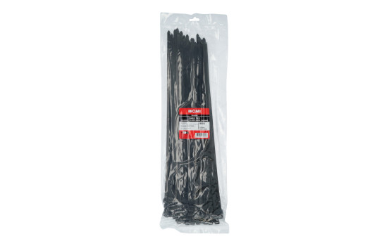 Womi Cable Ties 450x7.6mm black 100 pieces, Image 2