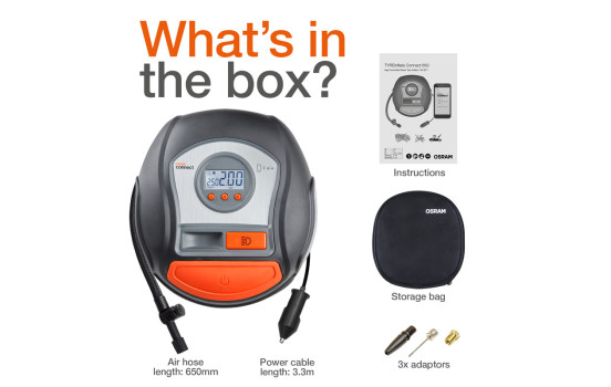 Osram TIREinflate Connect 650 Tire Inflator, Image 9