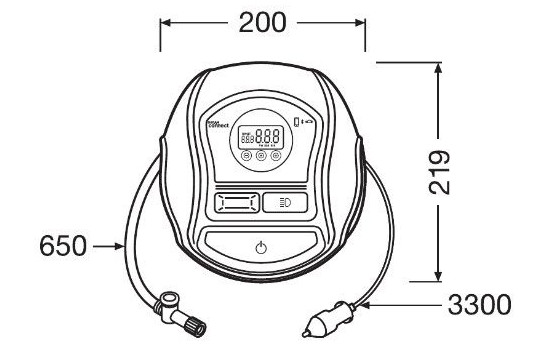Osram TIREinflate Connect 650 Tire Inflator, Image 10